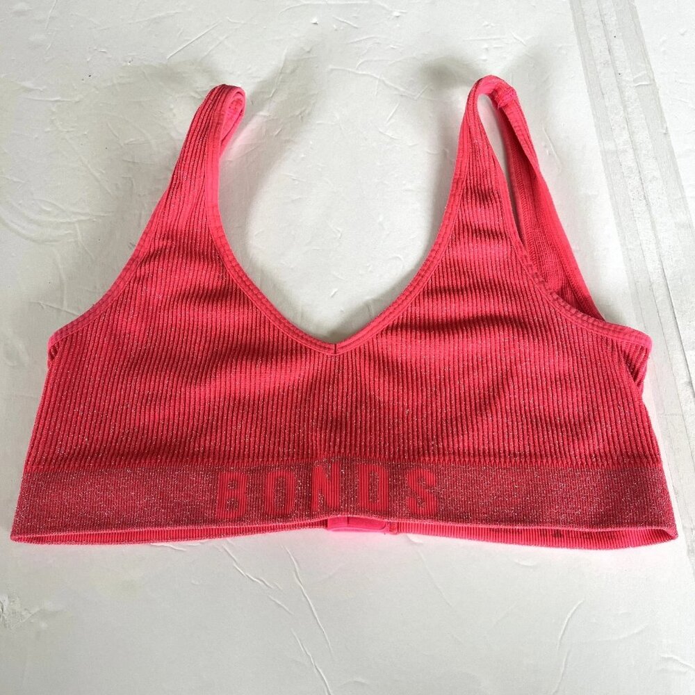 Bonds Original Orange Sparkle Bralette Size Medium